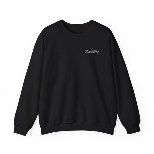 Mugz4Life Logo Brand Design Style #1 in Boss, Unisex Heavy Blend™ Crewneck Sweatshirt in Adult Size