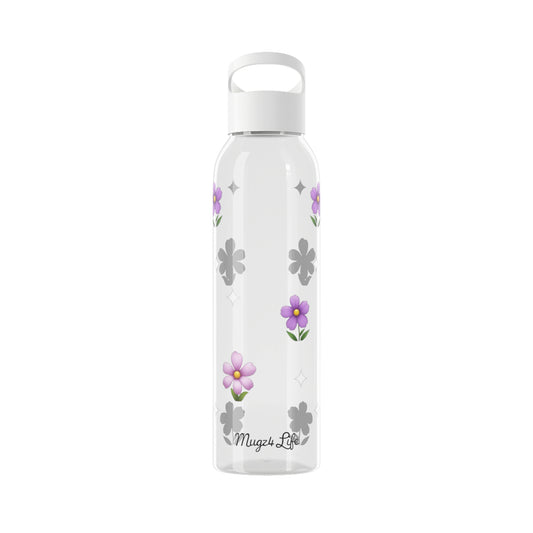 Mugz4Life Flower and Spark Design Sky Water Bottle, 21.9 oz