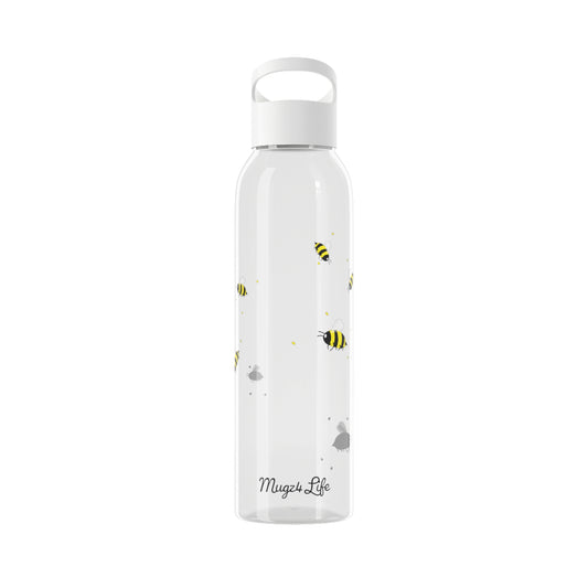 Mugz4Life Bumble Bee Design Sky Water Bottle, 21.9 oz