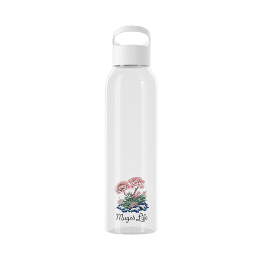 Mugz4Life Tree Blossom and Waves in Hokusai Design Sky Water Bottle, 21.9 oz