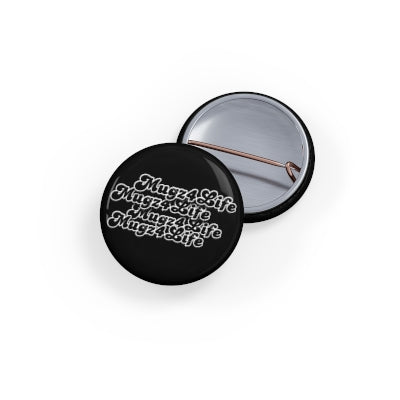 Mugz4Life Logo Brand Design in Boss Style #1 Circle Pin in Black, 1 Inch